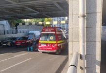 Accident rutier la pasajul Jiul din Timișoara: Tânăr de 19 ani transportat la spital