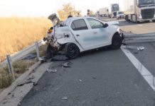 Accident pe autostrada A1 la kilometrul 435: Autoturism și TIR implicate